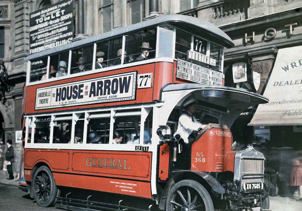 Редкие цветные ретро фотографии Англии 1928 года - 21