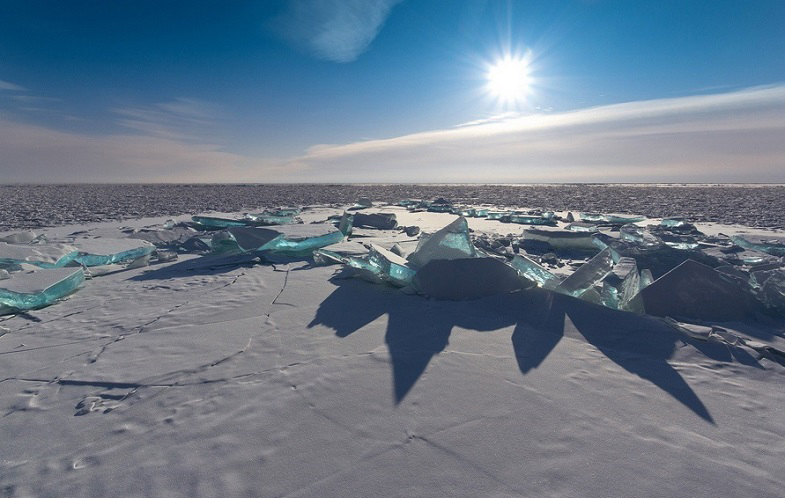Бирюзовый лёд озера Байкал - 11