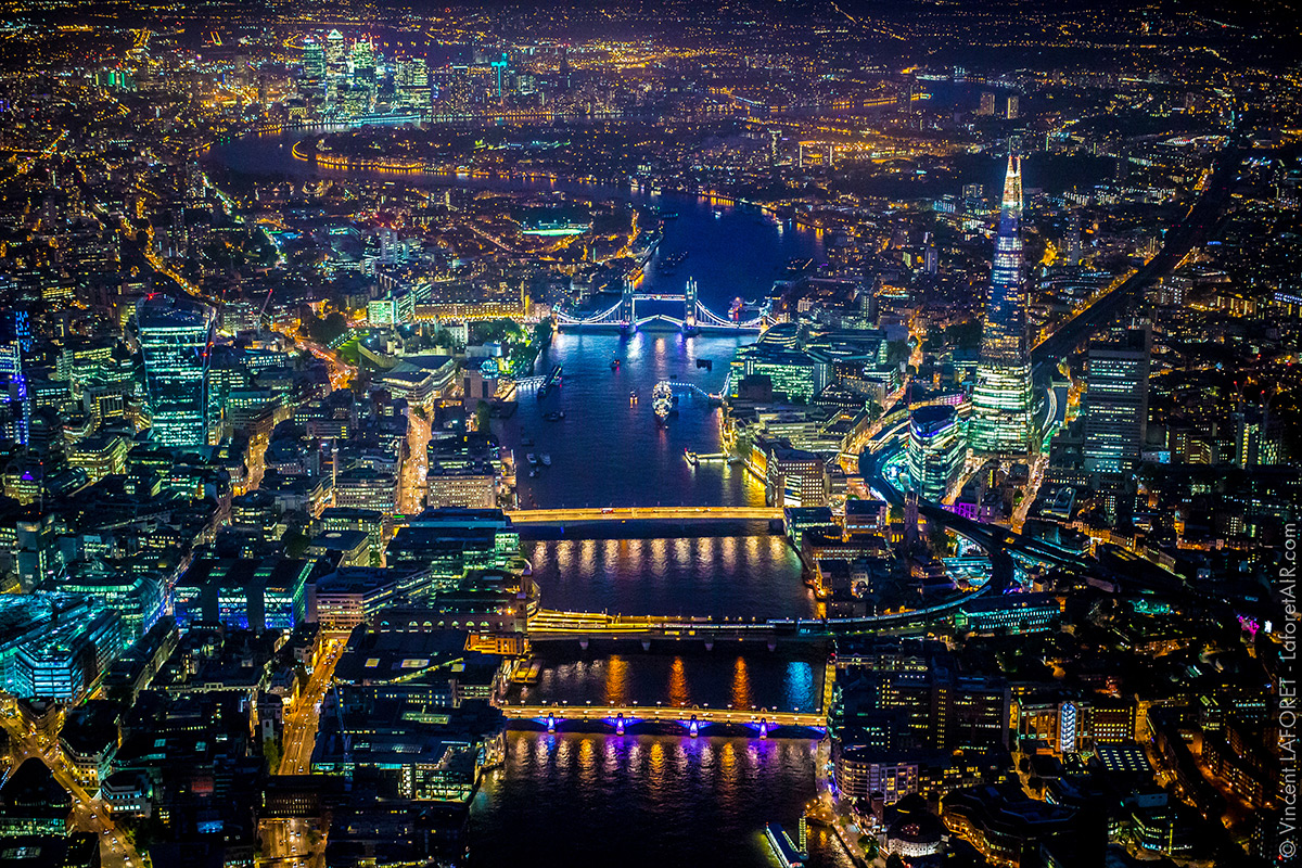 London v nochnyh aerofotografiyah Vinsenta Laforeta 2