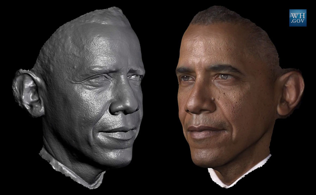 Первый 3D-портрет американского президента