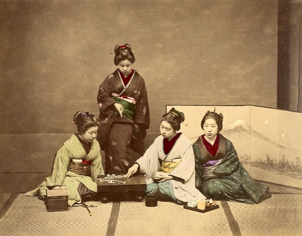 Samurai i geyshi tsvetnye fotografii Yaponii 10