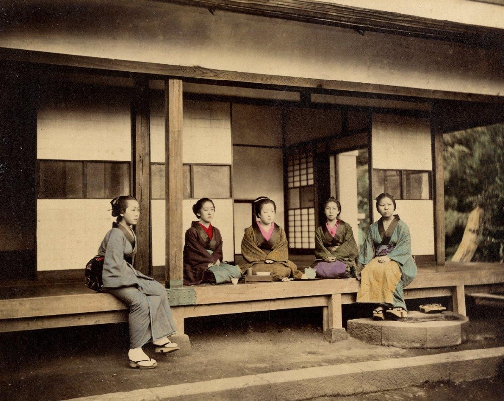 Samurai i geyshi tsvetnye fotografii Yaponii 8