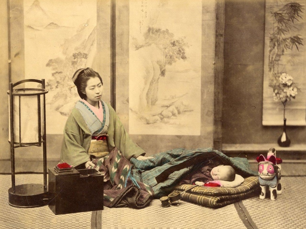 Samurai i geyshi tsvetnye fotografii Yaponii 9