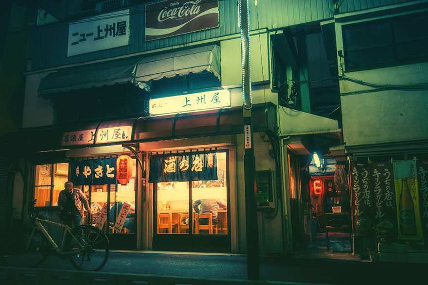 Волшебные уличные фотографии ночного Токио от Масаси Вакуи-14