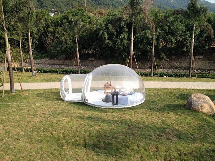 Прозрачная надувная палатка для любителей отдыха под звёздами-1