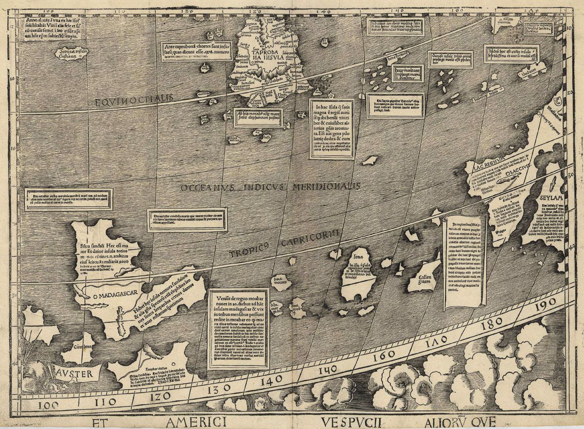 Карта Вальдземюллера 1507 года, в которой открыли «Америку» 12