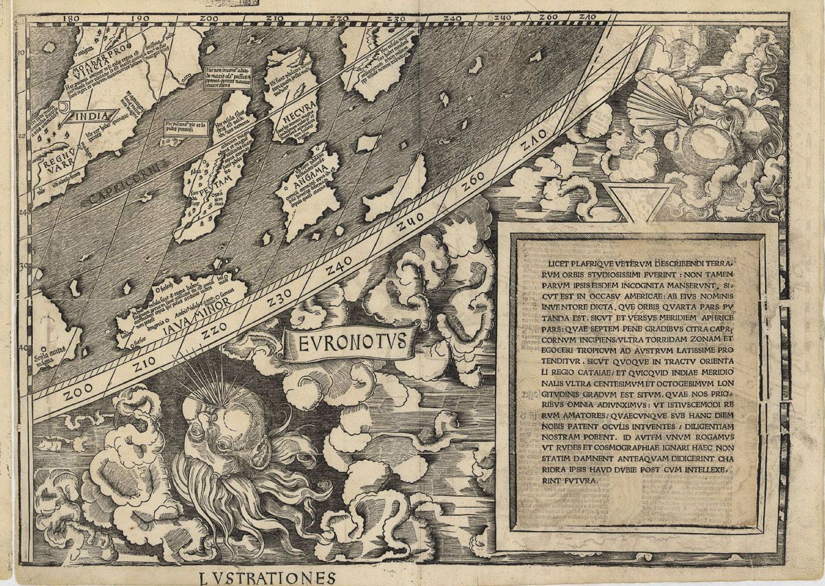 Карта Вальдземюллера 1507 года, в которой открыли «Америку» 13
