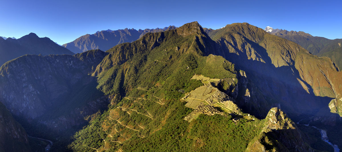 Panoramnoe foto Machu Pikchu