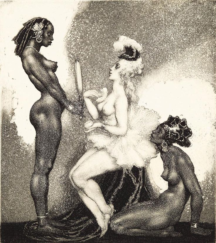 Прелестные нимфы, козлоногие обольстители и демоны в картинах Нормана Линдсея 7