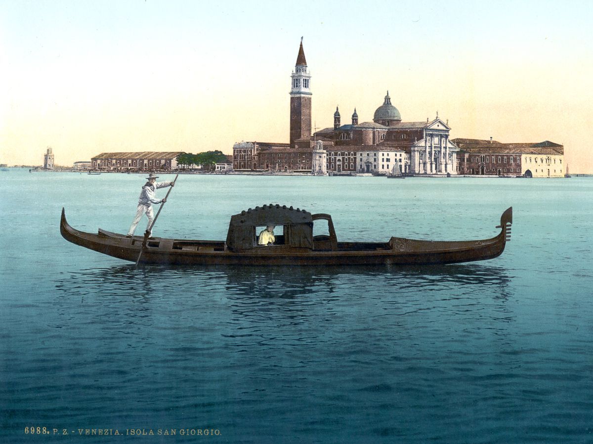 Венеция в цветных открытках 1890 года 11