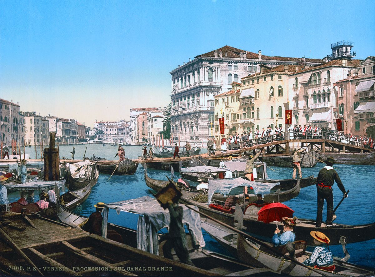 Венеция в цветных открытках 1890 года 13