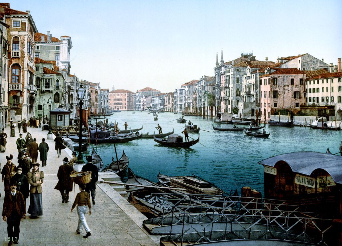 Венеция в цветных открытках 1890 года 15