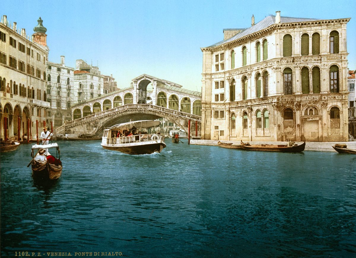 Венеция в цветных открытках 1890 года 16