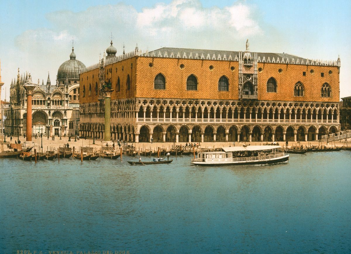 Венеция в цветных открытках 1890 года 3