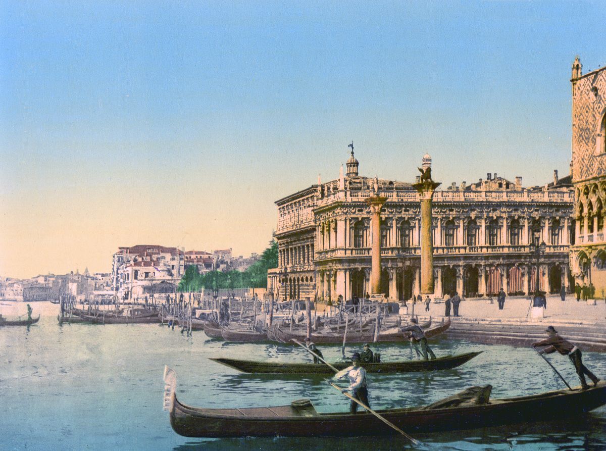 Венеция в цветных открытках 1890 года 5