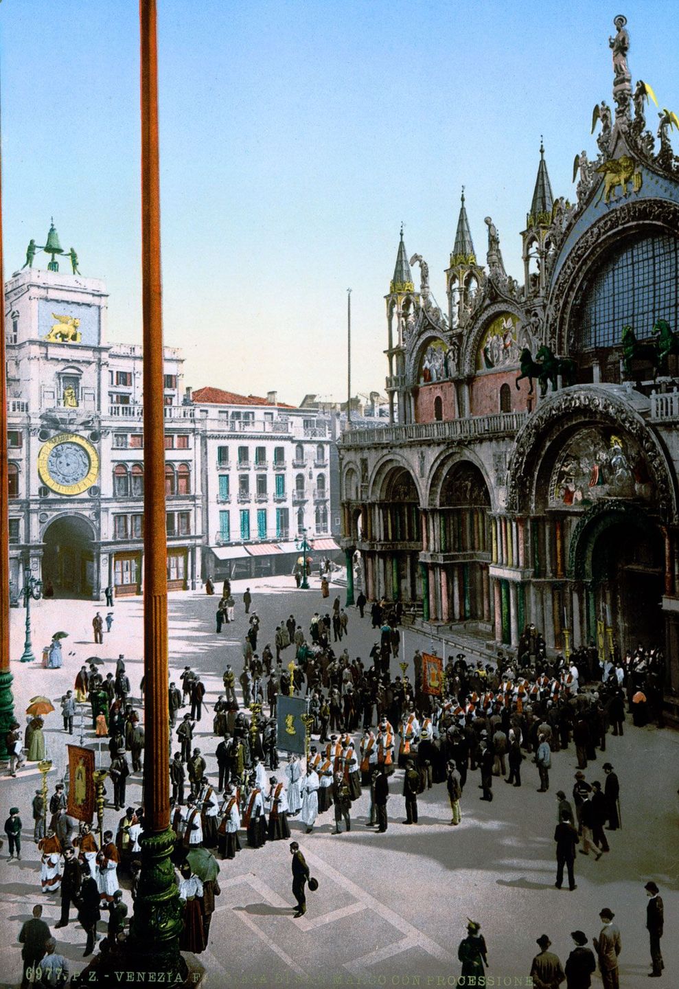 Венеция в цветных открытках 1890 года 6