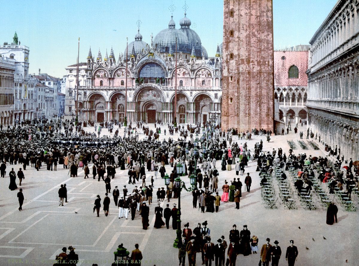 Венеция в цветных открытках 1890 года 7