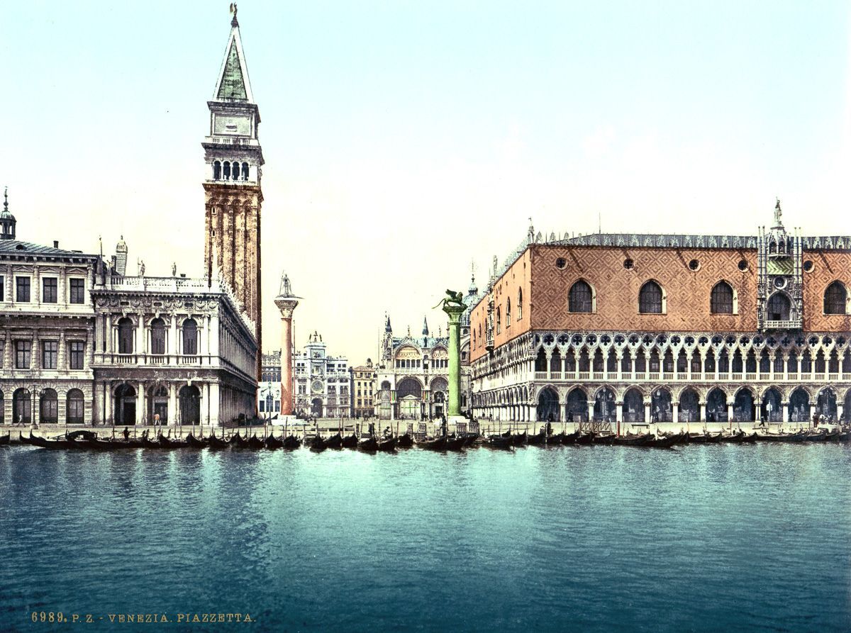 Венеция в цветных открытках 1890 года 8