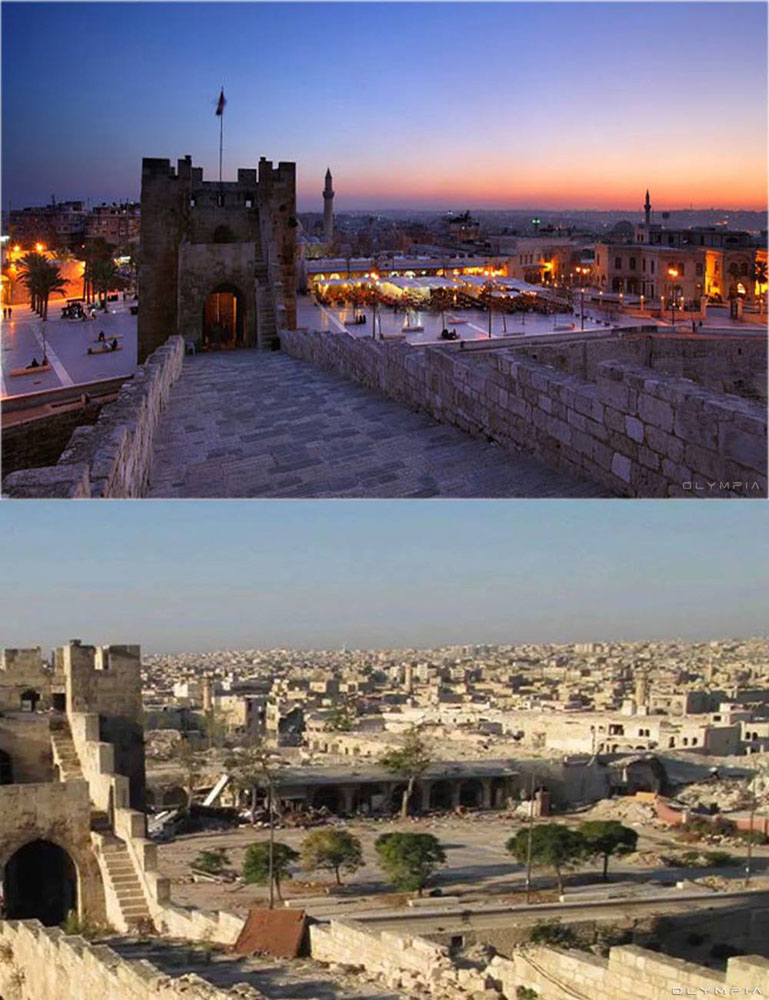 Фотографии до и после начала войны в Сирии 15