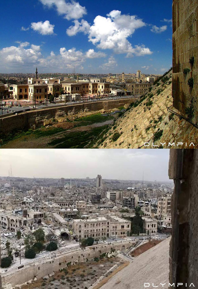 Фотографии до и после начала войны в Сирии 16