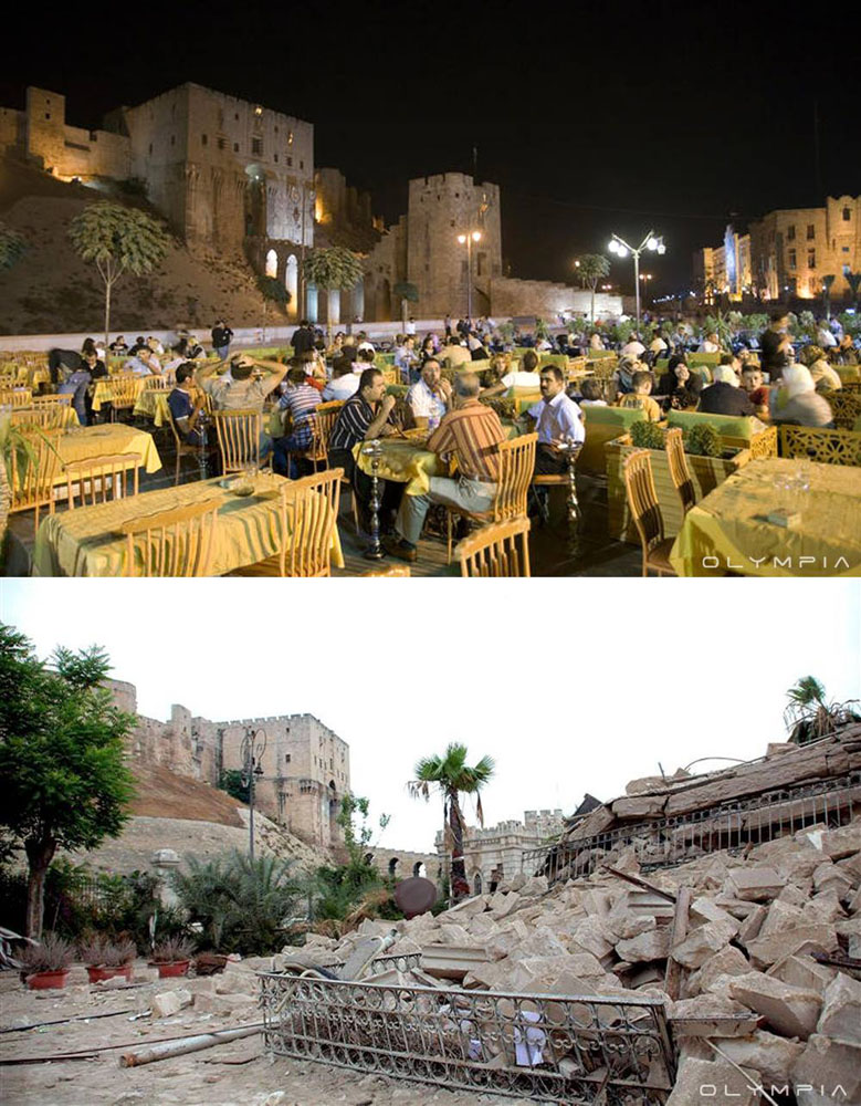 Фотографии до и после начала войны в Сирии 17