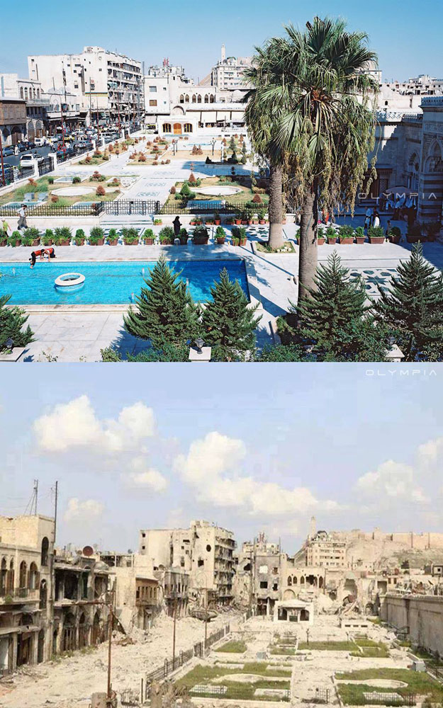 Фотографии до и после начала войны в Сирии 2
