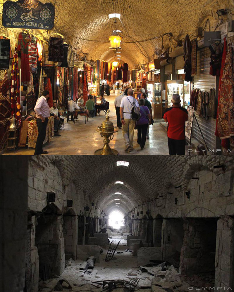 Фотографии до и после начала войны в Сирии 21