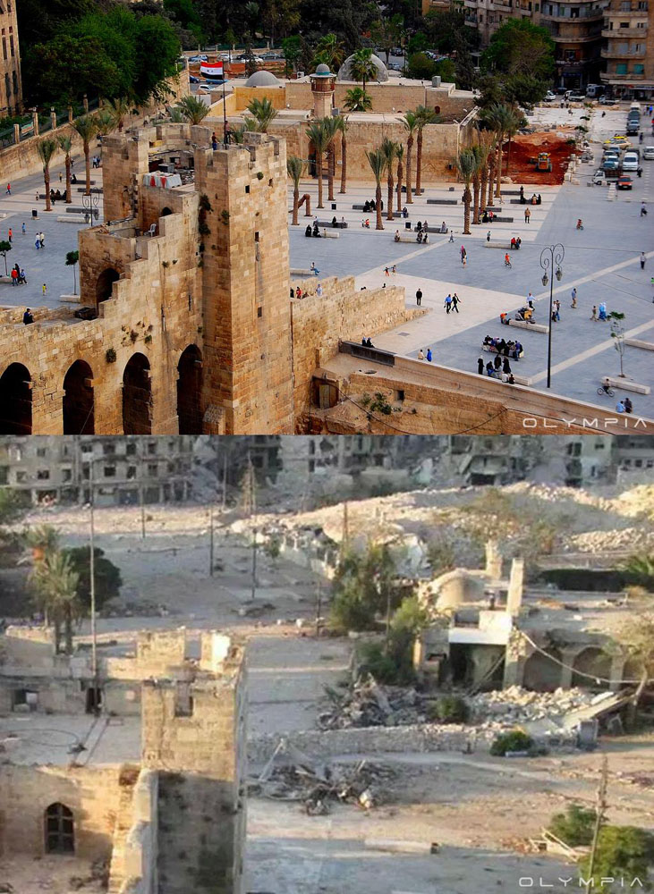 Фотографии до и после начала войны в Сирии 25
