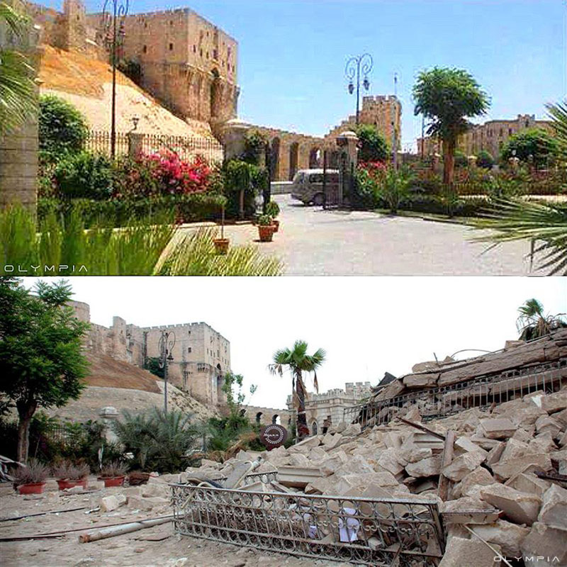 Фотографии до и после начала войны в Сирии 6