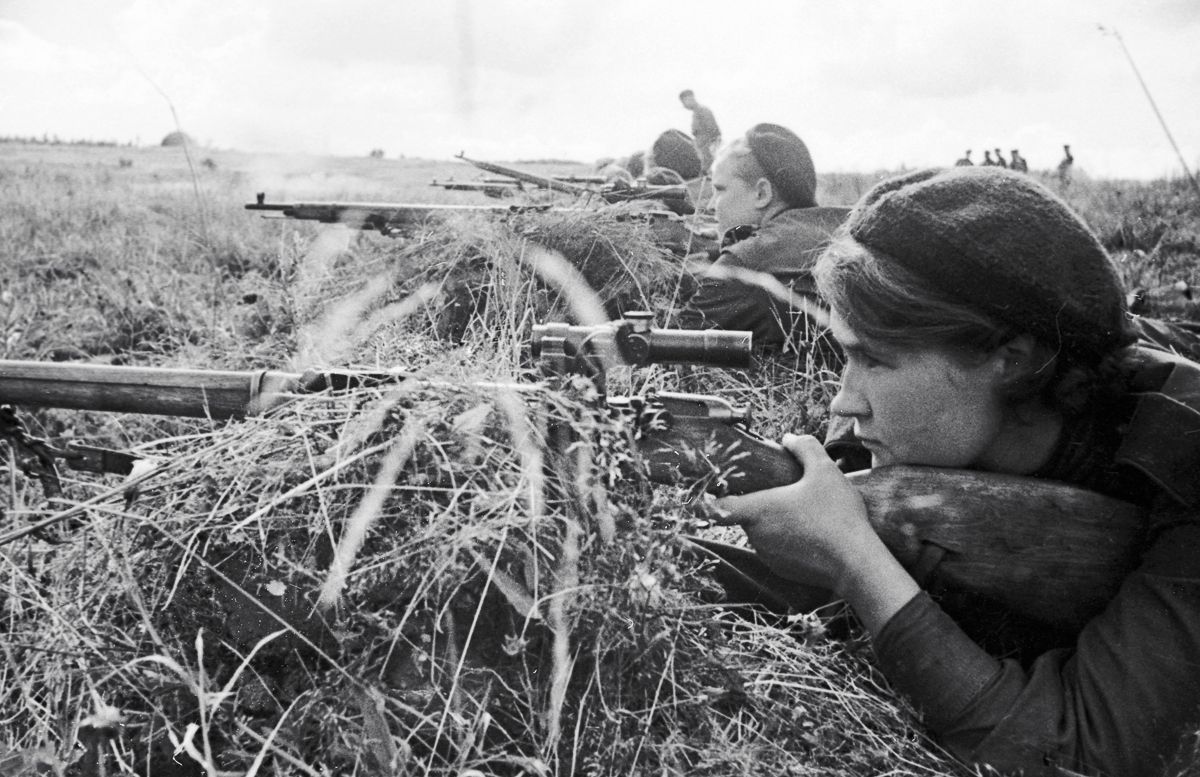 Советские женщины-снайперы  1