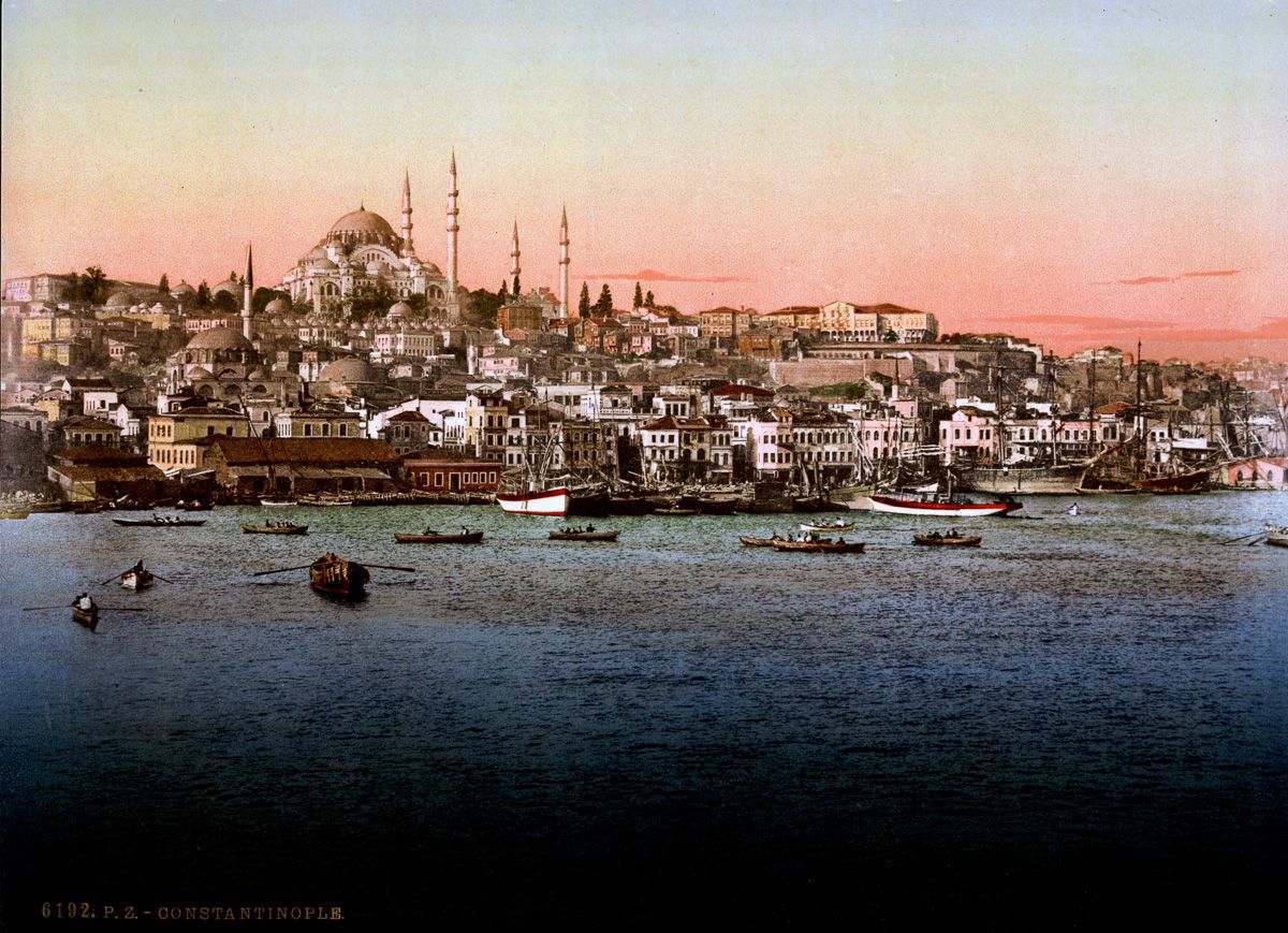 Цветные открытки Константинополя 9