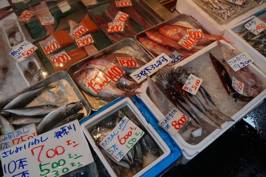 Рыбный рынок Цукидзи в Токио  51