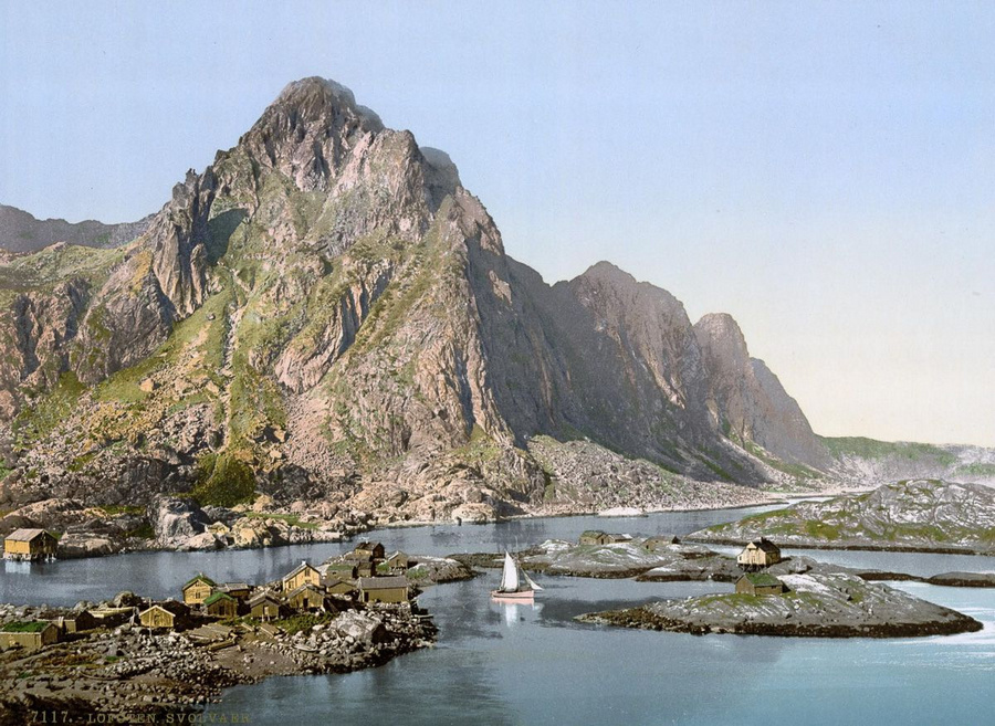 Старинные цветные открытки Норвегии 1