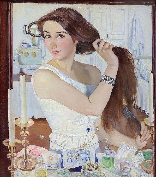 Автопортрет За туалетом 1909