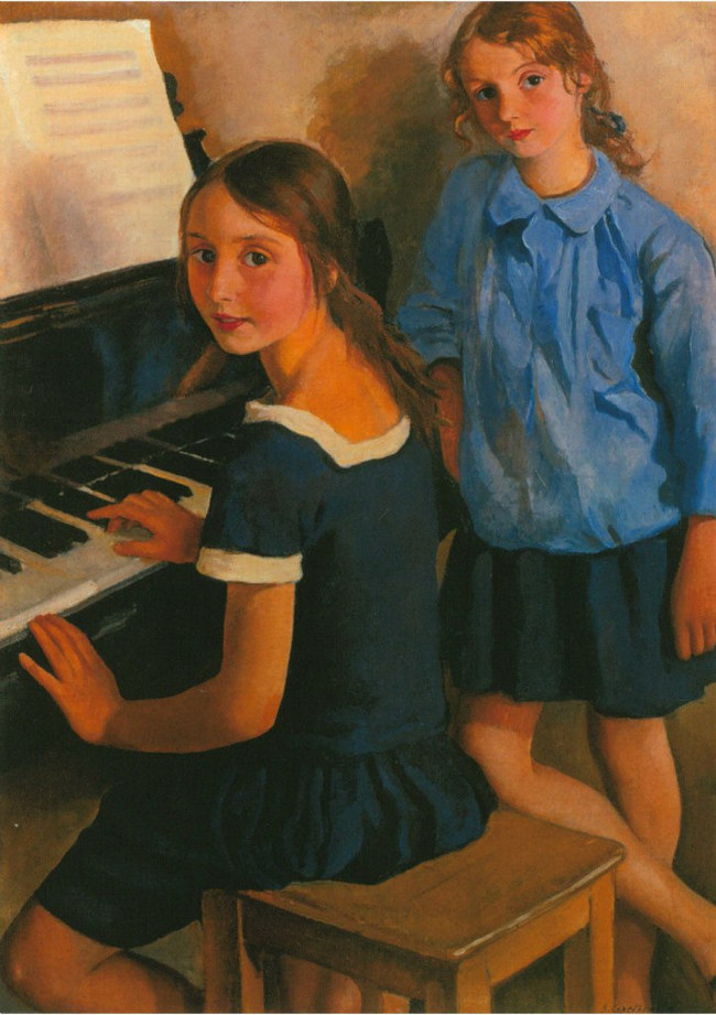 Девочки у рояля. 1922
