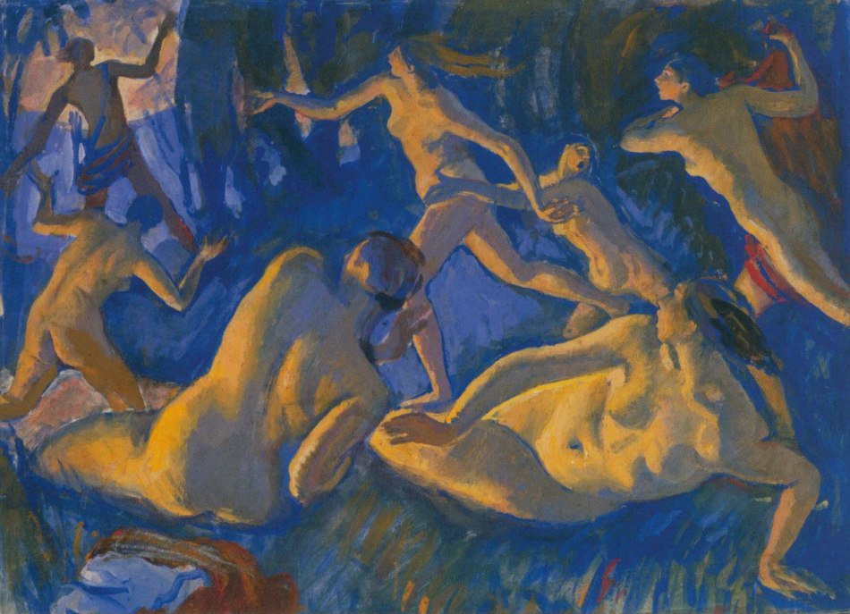 Диана и Актеон. Эскиз композиции. 1916-1917