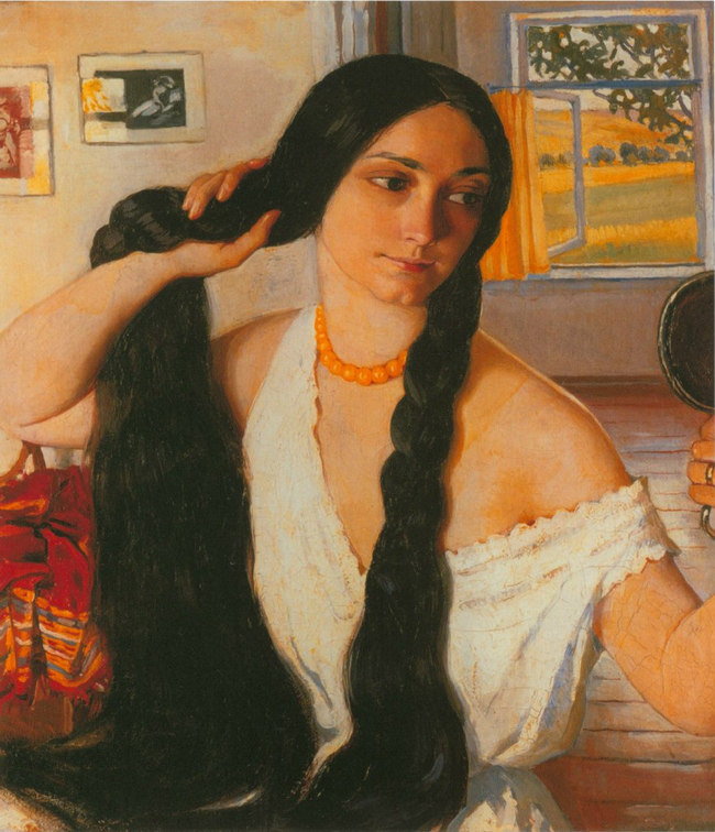 Зинаида Серебрякова. Портрет О.К. Лансере 1910
