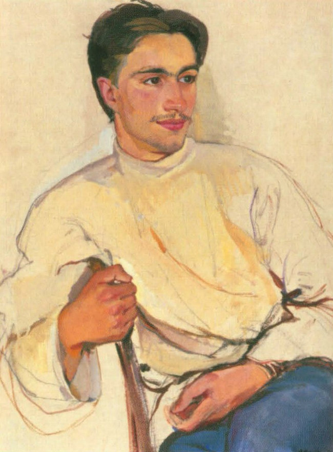 Портрет студента П.М. Давыдов. 1909