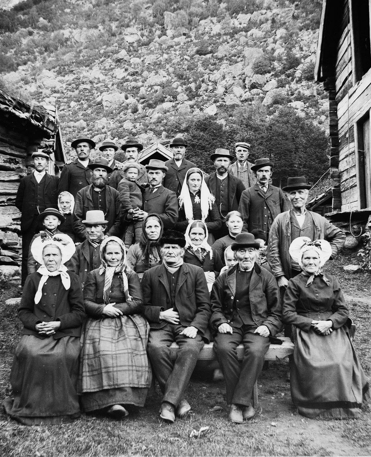 Люди Согндала 1900 Норвегия 6
