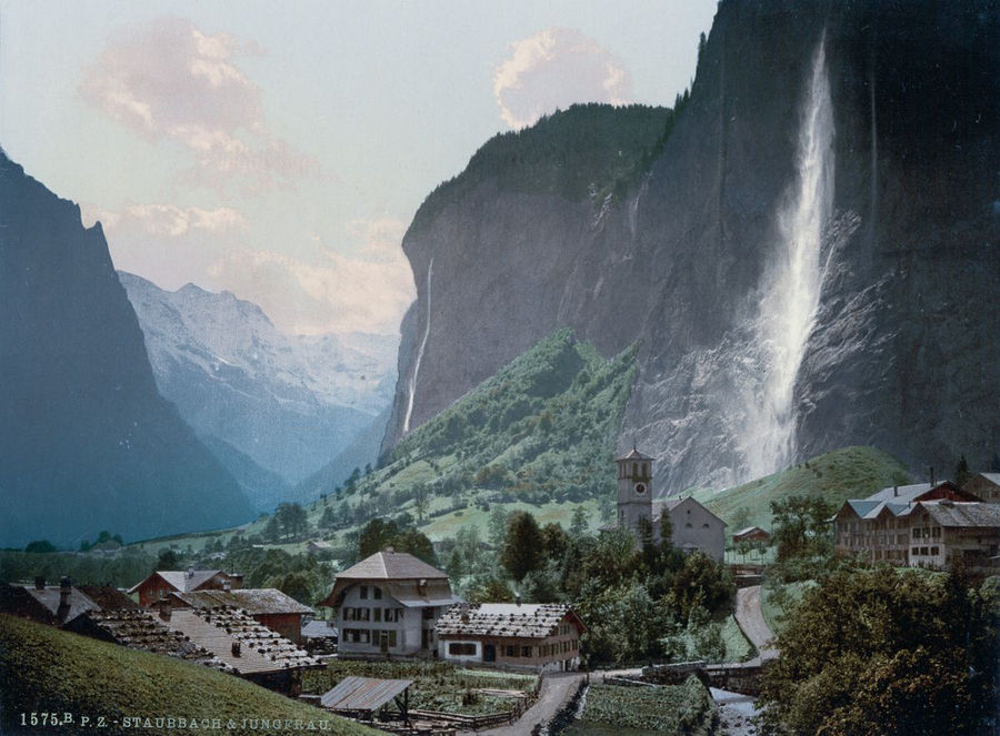 Великолепие Швейцарии в открытках 1890 года 30