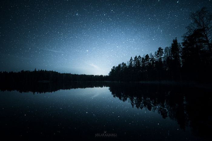 Финляндия, ночь, звёзды и неспящий фотограф 14