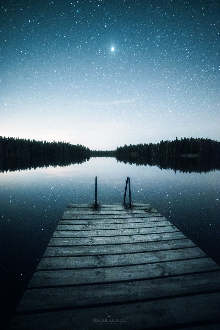 Финляндия, ночь, звёзды и неспящий фотограф 15