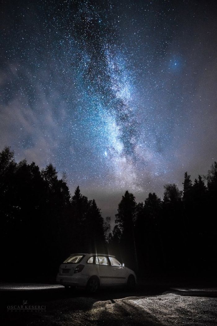 Финляндия, ночь, звёзды и неспящий фотограф 6