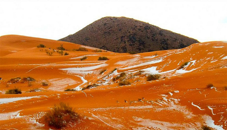 В Сахаре выпал снег впервые за 37 лет 8