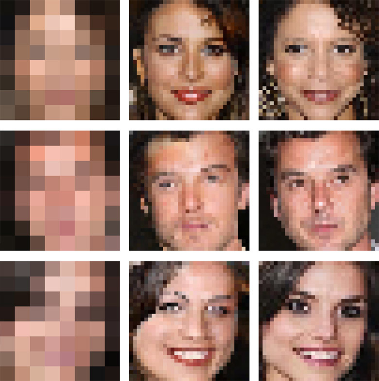 Google Brain с помощью ИИ восстанавливает детали изображений всего по нескольким пикселям 2