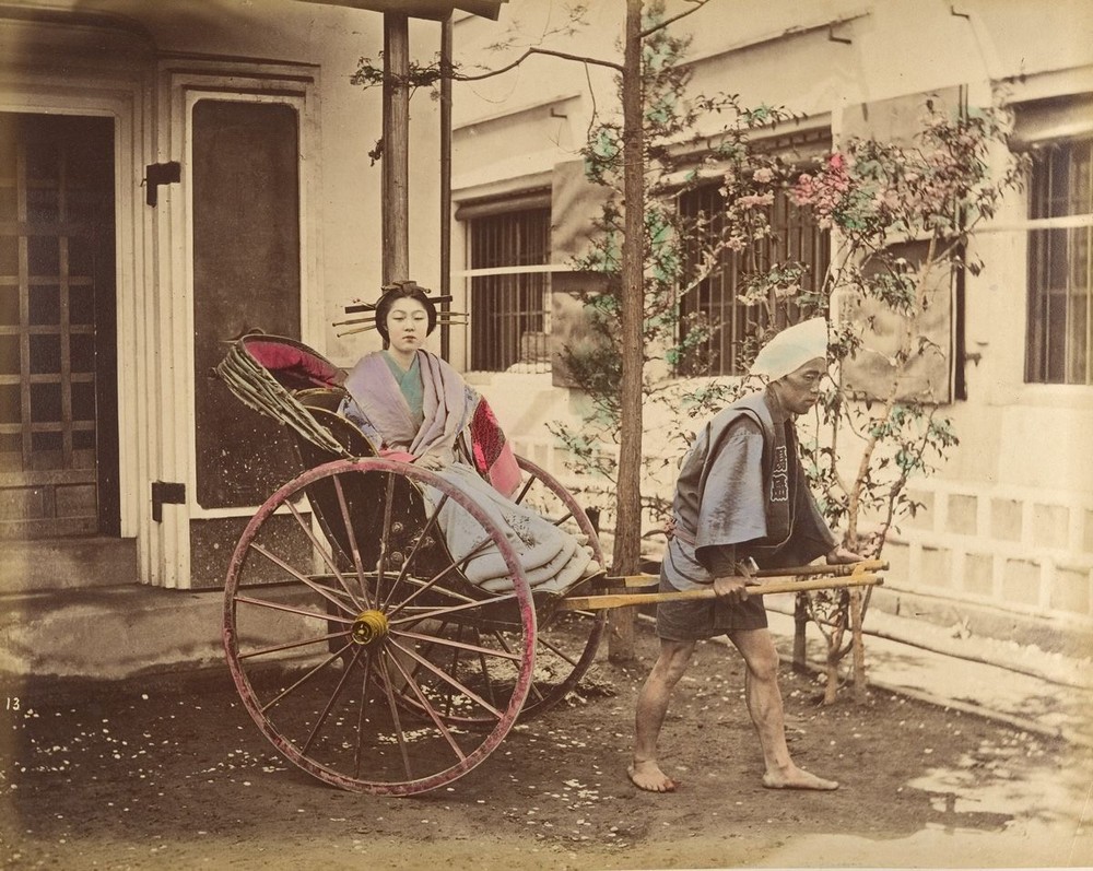 Раскрашенные вручную фотографии Японии 25