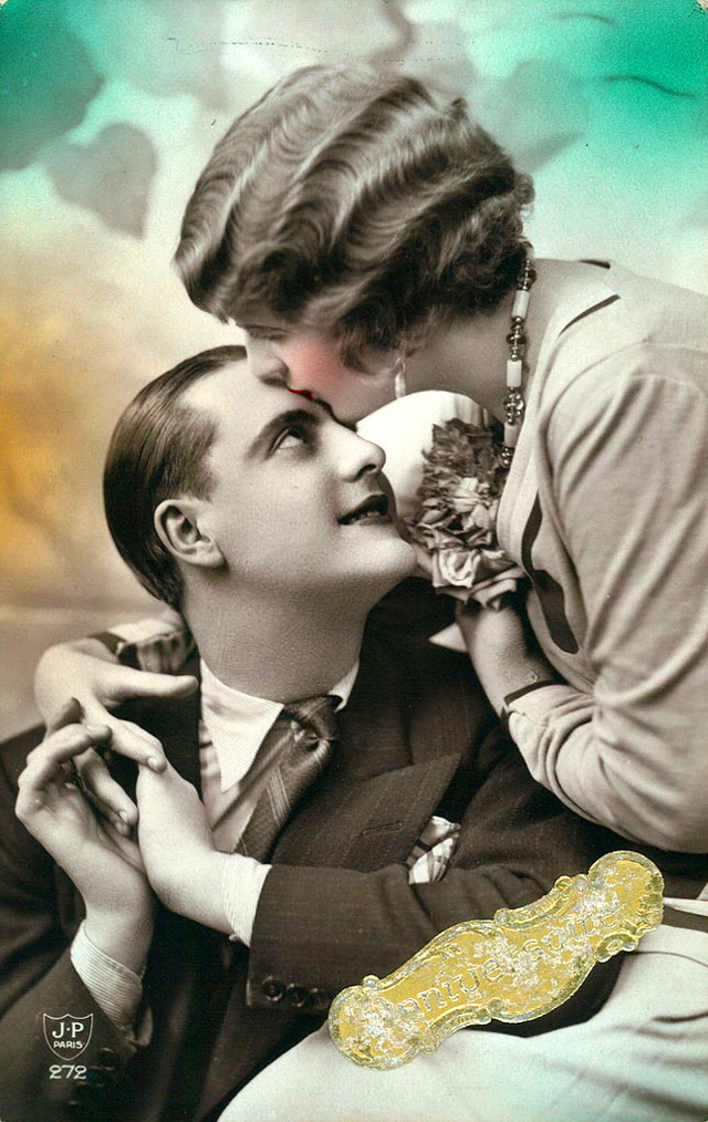 Французские открытки, в которых показано, как романтично целовались в 1920-е годы 17