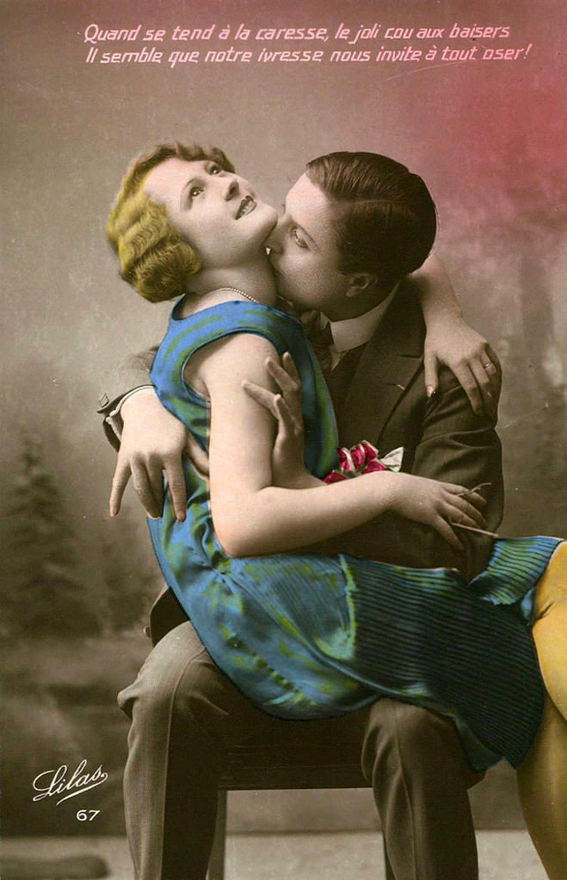 Французские открытки, в которых показано, как романтично целовались в 1920-е годы 4