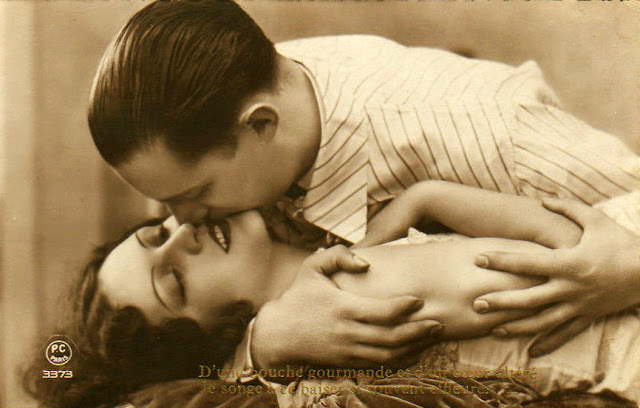 Французские открытки, в которых показано, как романтично целовались в 1920-е годы 44