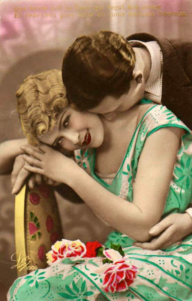 Французские открытки, в которых показано, как романтично целовались в 1920-е годы 5